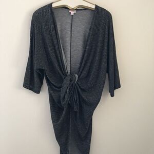 LuLaRoe Striped Lindsey Cardigan Kimono | Size Small